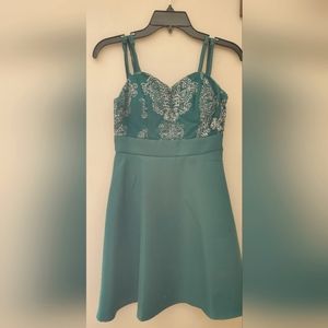 Dark Green Party Dress Size 1